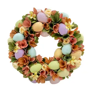 Wholesale Gifts Easter Decorations Egg Craft Wreaths Decorative Flowers Wreaths And Plants Wreaths For Home Decoration