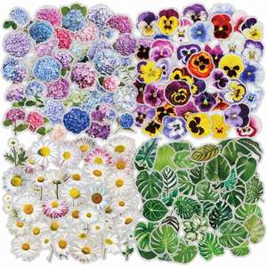 สติกเกอร์ใสลายดอกไม้สไตล์เรโทร 40 ชิ้น กันน้ำ สำหรับตกแต่งสมุดโน้ต DIY ของขวัญส่งเสริมการขาย - Product Image 3