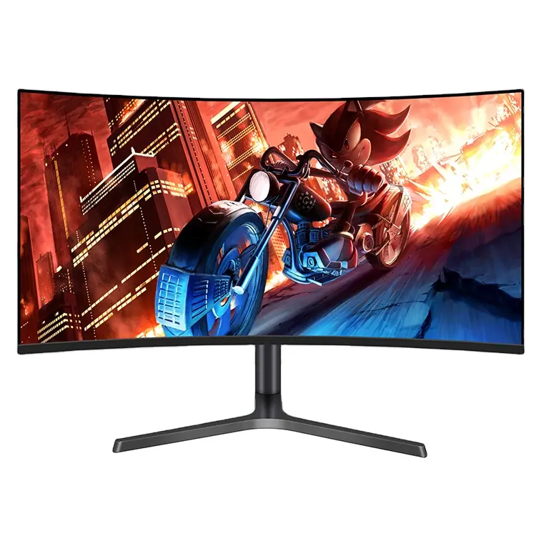 34 inch Curved Screen Monitor 165 HZ 4K 3440*1440 21:9 Super Wide Gaming Monitor with breathing light