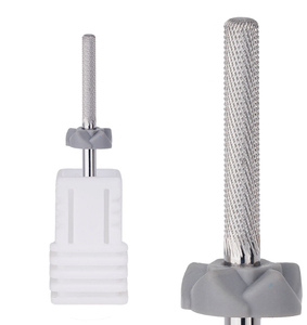 หัวเจียรเล็บ Nature Nail Buffer Bit 3XF แบบปลายมนพิเศษ เงิน ทังสเตนคาร์ไบด์ สำหรับทำเล็บ ขัดหนังกำพร้า ปลอดภัย - Product Image 1