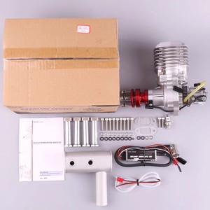 Motor de gasolina RCGF 61cc BM con escape lateral para avión RC, kit de modelo metálico para uso en exteriores - Product Image 3