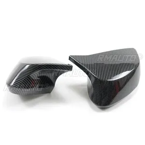 Pour Chevrolet Corvette C8 2020-2023, une paire de coques de rétroviseurs latéraux, accessoires de voiture, aspect carbone noir brillant - Product Image 3