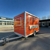 Remorque alimentaire à 2 roues avec cuisine complète et essieu simple pour fournisseur d'aéroport - Vente en gros