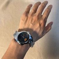 Montre à quartz vintage Y2K Millennium Alien Twisted, boîtier en alliage, bracelet en acier inoxydable, 40 mm, 22 mm, batterie d'une année, 3 BAR