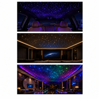 Moteur d'éclairage LED RVBW 20W à fibre optique, double port, double couleur, pour toit de voiture, plafonnier étoilé avec contrôle APP RF et musique