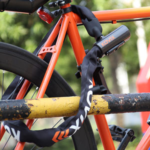 Sélection de la fonction d'alarme Bras/Désarmer Accessoires de cycle Serrure à chaîne Petite chaîne Serrure à main pour vélo - Product Image 5