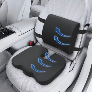 <span class=keywords><strong>Coussin</strong></span> de siège auto avec support dorsal, soutien des hanches, soutien lombaire, correction de la posture dorsale, ensemble de coussinets de siège en mousse à mémoire de forme - Product Image 2