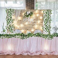 6.5 pieds 72 brins vert feuille artificielle guirlande lierre vignes pour la maison jardin bureau mariage mur pâques décor verdure