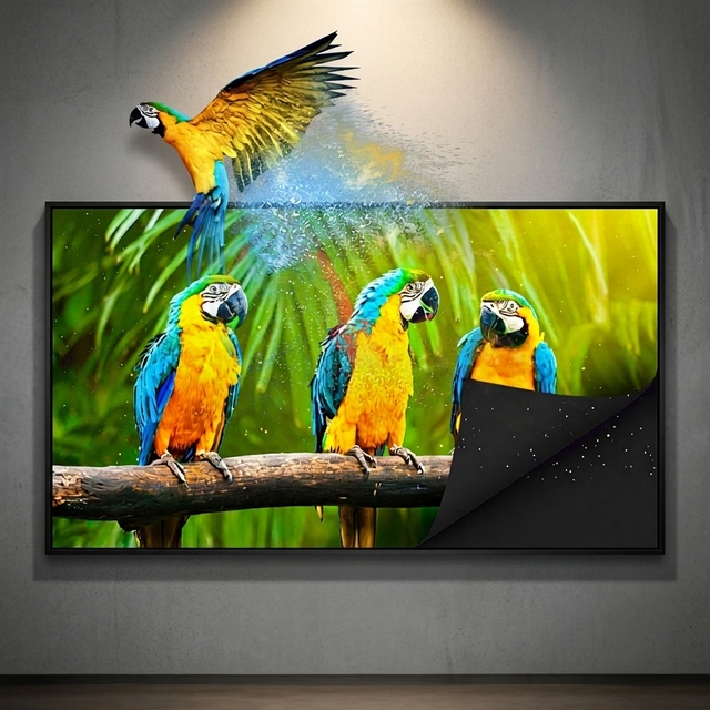 100" CBSP ALR UST Projector Screen 16:9 4K UHD Home Theater Wall-Mounted Ambient Light Rejecting with 3-Year Warranty
