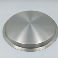 Plateau alimentaire rond en acier inoxydable, écologique, plateau de service moderne, vaisselle pour bar, hôtel, cuisine
