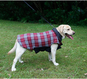 大型犬用ペット服,防水リバーシブルスタンドカラー犬用ジャケット秋冬用 - Product Image 6