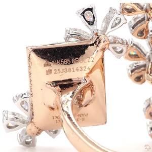 Designer Gold <b>Diamond</b> <b>Ring</b> for Women Premium Fine Jewelry Sparkling Engagement Wedding Fashion Daily Wear Gift - Product Image 3