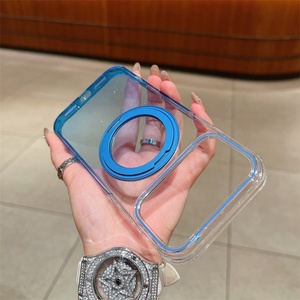 เคสโทรศัพท์แม่เหล็กสีพื้นแบบหมุนได้ โปร่งแสงไล่เฉดสี สำหรับ iPhone 16 17 Pro Max 17Air - Product Image 4