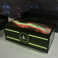 Discothèque KTV personnalisée Mobilier commercial moderne Mobilier Disco End Bière Table et Canapé Cabine Métal Acier inoxydable