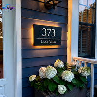 Enseigne en acrylique rétroéclairée par LED 3D personnalisée, cadre en acier inoxydable, étanche IP65, télécommande, compatible HomeKit, transformateur AC pour