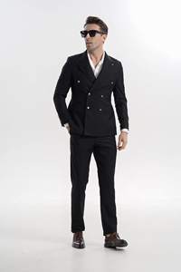 Cenne Des Graoomメンズスリムフィット2ピーススーツダブルブレストビジネスウェディングウエディングタキシードスーツブレザー & パンツセット - Product Image 3