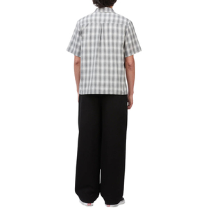 Chemises à carreaux personnalisées de haute qualité, imprimées pour l'été, 100% coton popeline, décontractées, surdimensionnées, vintage, manches courtes, boutonnées - Product Image 3