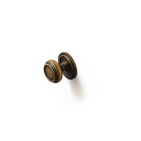 Bouton de meuble rond de style vintage français, poignée de tiroir en argent antique, quincaillerie pour commode