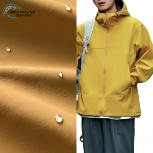 Hot Bán 100% Polyester Dệt Đồng Bằng Nhuộm Crepe Phản Quang Softshell Lông Cừu Vải Nước Bằng Chứng Tráng Vải - Product Image 1