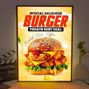 Marco de póster LED personalizado, tablero de menú ultrafino, cartel de película, caja de luz publicitaria, letrero luminoso para decoración de cine en casa - Product Image 2