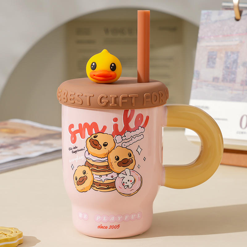 ถ้วยผงฝาสีน้ำตาล