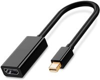 Adaptor Mini DP ke HDTV 4K30Hz Cangkang Aluminium Solusi Chip Optimal Konverter Mini DP ke Female Audio Video untuk PC