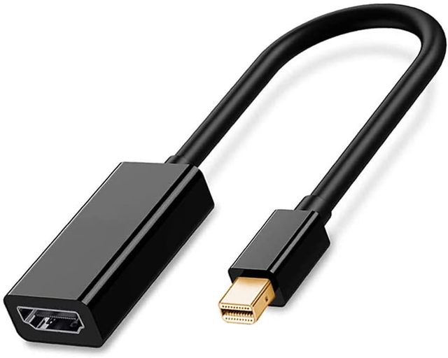 Mini DP to HDTV Adapter 4K30Hz Alum Shell Optimal Chip Solution Mini DP to Female Converter Audio Video for PC