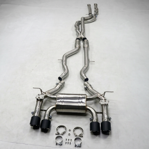 Tubos y Puntas de Escape Traseros Valvetronic de Alto Rendimiento para M3 M4, Acero Inoxidable 304/Aleación de Titanio, Acabado Cepillado/Pulido - Product Image 1