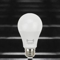 Bombilla LED A60/A19 para Oficina, Iluminación Interior, 9W 12W, Sensor de Movimiento, Plástico, E27/E26 AC, Luz con Sensor de Cuerpo Humano