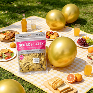Globos de Látex para Fiestas, 30 cm, Dorados, Cromados, Metálicos, Decoraciones para Fiestas - Product Image 5