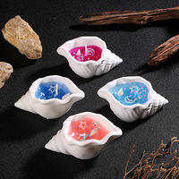 Muschelförmige Duftkerzen-Geschenkbox, hochwertiges Geschenk, handverziertes Muschel-Duftgelee-Wachs.