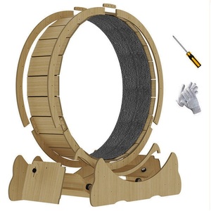 <span class=keywords><strong>Ruota</strong></span> per Gatti in Legno Silenziosa, Giocattolo per Esercizio Indoor, Attività per Gatti - Product Image 5