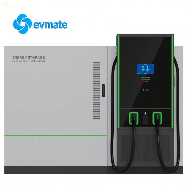 EVMATE New 241kWh High Power BESS Energy Cube for EV Charging with 90kW Output OCPP Compliant for Commercial Use