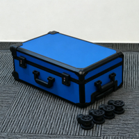 Valise à roulettes en aluminium pour cartes gradées avec serrure TSA pour le stockage de cartes et l'utilisation lors de salons professionnels transfrontaliers