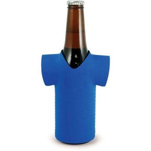 Manchon isotherme en néoprène pour canette de bière, modèle T-shirt, vierge, fin, tricoté, pour sublimation, avec logo personnalisé - Product Image 3