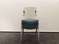 FoShan Chaise en plastique moderne empilable cadre en métal emboîtement Trooley pour les repas en plein air événements conférence réunion bureau maison