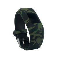 Bracelet de montre en silicone à imprimé camouflage, bracelet de remplacement pour Garmin Vivofit JR JR 2, bracelet de suivi d'activité pour enfants