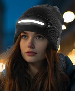 Lampe frontale LED pour l'extérieur, bonnet avec lumière intégrée, cadeau pour <span class=keywords><strong>homme</strong></span>, idées <span class=keywords><strong>de</strong></span> cadeaux pour les petits cadeaux <span class=keywords><strong>de</strong></span> Noël - Product Image 3