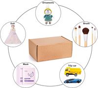 Boîte d'expédition en carton ondulé personnalisée par le fabricant, boîte pliante pour envoi postal, boîte en papier pour vêtements