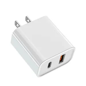 QC 3.0 EU US Plug 18W 20w PD ponsel Cepat USB Tipe C pengisi daya dinding adaptor perjalanan untuk iPhone