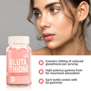 Amazon Tiktok sıcak satış fonksiyonel sakızlı şeker 300mg glutatyon çiğneme şeker 50mg kollajen meyve pektin Gummies - Product Image 3