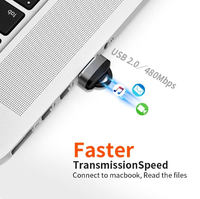 Yüksek hızlı T-Flash TF/mini USB kart okuyucu USB 2.0 kapaklı adaptör bellek sürücüsü-Laptop aksesuarları için ücretsiz T98 kart okuyucu