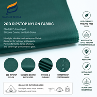 Tissu Ripstop Silnylon 20D 41GSM, enduit silicone double face, imperméabilité maximale 4200MM, sans PFAS, pour tente ultralégère et bâche