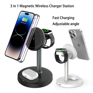 Estación de Carga Inalámbrica Multifunción 3 en 1 2025 para iPhone 13 14 15 16 17 Pro Max Samsung <span class=keywords><strong>Xiaomi</strong></span> Carga Rápida - Product Image 1