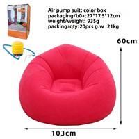 Canapé gonflable inclinable pliable Highwin, chaise de camping portable pour l'extérieur et la plage, moderne, écologique, en PVC floqué