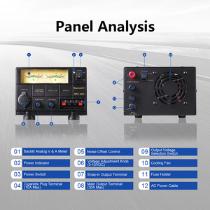 Jesverty SPS-30II nhỏ gọn băng ghế dự bị cung cấp điện 30 amp quy định chuyển đổi nhà phòng thí nghiệm 13.8 Volt/9-15volt ac-to-dc chuyển đổi - Product Image 2