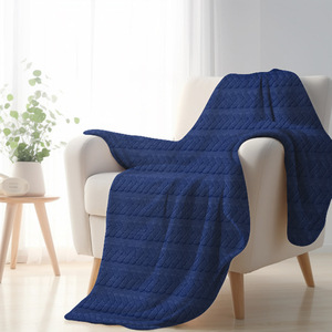 Manta de Sherpa Jacquard 3D, Poliéster Reciclado, Suave y Cálida, Venta al Por Mayor, Fábrica GRS - Product Image 3