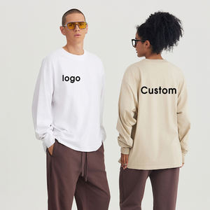 <span class=keywords><strong>Camiseta</strong></span> deportiva lisa de punto transpirable con cuello redondo de algodón 100% para <span class=keywords><strong>hombre</strong></span>, <span class=keywords><strong>camiseta</strong></span> de talla grande con estampado a cuadros de piedra, manga larga, logotipo informal, deportes de isla - Product Image 1