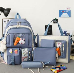 Girls Bag Set Fashion Waterproof Kids Teenager Student <b>School</b> <b>Backpack</b> <b>School</b> Bags for Girls Back to <b>School</b> 4 in 1 Set - Product Image 2