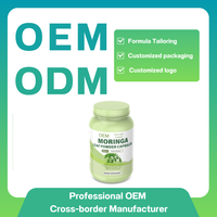 OEM Moringa bubuk kapsul 500mg suplemen Herbal alami untuk orang dewasa dengan dukungan Vitamin & Mineral kekebalan tubuh, meningkatkan energi